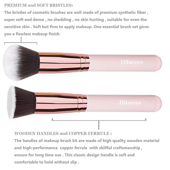 PHOERA Foundation Full Coverage Makeup, Mushroom Head Air Cushion CC Cream Natural Foundation, PHOERA Primer, PHOERA Powder, Brushes Foundation Brush,2 Makeup Spong (104 Buff Beige + 04Buff Beige CC)