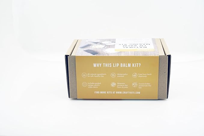 Lip Balm Making Kit - DIY Crafti-Kit for Beginners (Natural Lip Balm Kit)