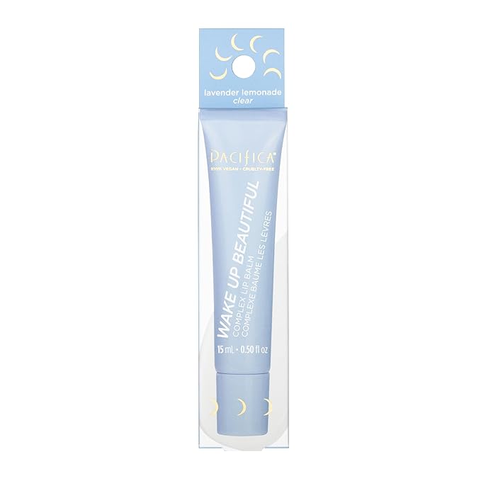 Pacifica Beauty Complex Lip Balm Trio Set, Makeup, Glow Baby, Wake Up Beautiful, Vegan Collagen, Lip Gloss, Orange, Lavender, Lemon, Vanilla, Non Sticky Formula, 0.30 fl oz Each (Set of 3)