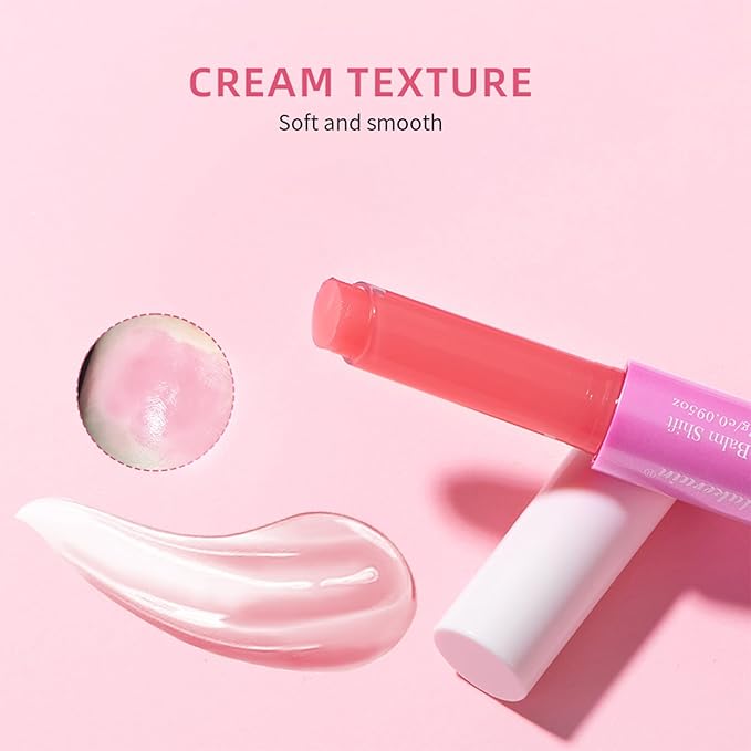 Juicy Lip Plump Shift, Slick Click Plumping Melting Lip Balm Hydrating & Moisturizing Color Changing Lipstick Lip Plumper Gloss, Shiny Glossy, Translucent Non-Sticky Tinted Lip Balm(#2 Berry)