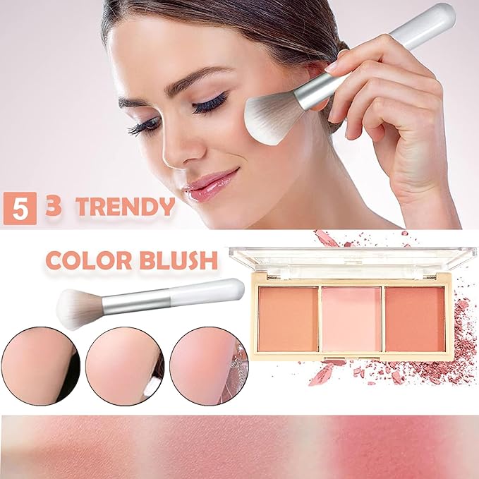 All in One Makeup Kit for Women Full Kit, Cosmetics Kit with Everything for Beginner&Professionals, Makeup Set Tween Girl, Make Up Kits for Teenagers, Makeup Gift Set for Girls, Women&Teens(12-Pink)