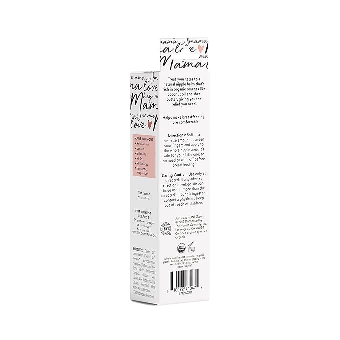 The Honest Company Honest Mama Calm Your Nip Balm | USDA Certified Organic Nipple Cream | 1.75 fl oz