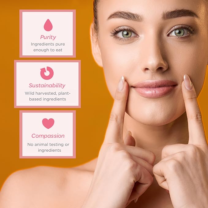 Natural Lip Butter Lip Balm - Blossom - Pure Enough to Eat - Made With Just 6 Vegan Ingredients - 100% Natural & Organic Moisturizing Lip Care for All Day Hydration (2-Pack)