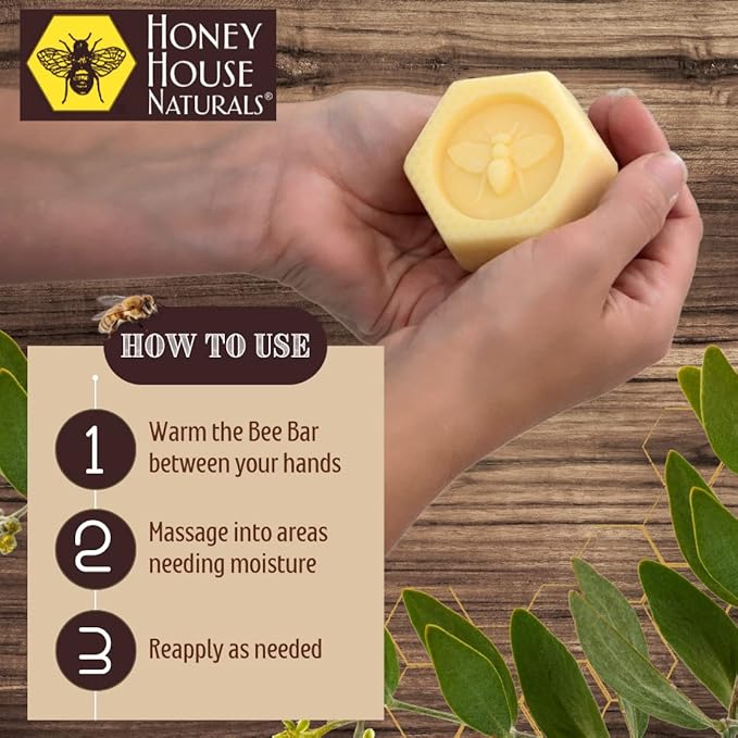 Honey House Naturals Large and Small Bee Bar Duo (Peppermint)