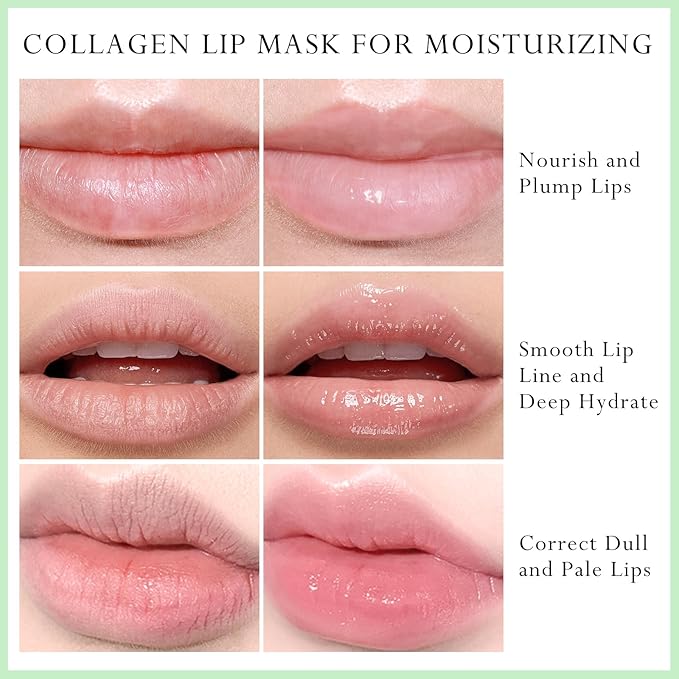 2Pc Jelly Lip Mask Overnight,Fruity Avocado Lip Sleeping Mask Day Night Repair Kawaii Lip Balm Hydrate Plump Dry Lip Scrubs Exfoliator,Lip Care Lip Moisturizer with Collagen-Avocado