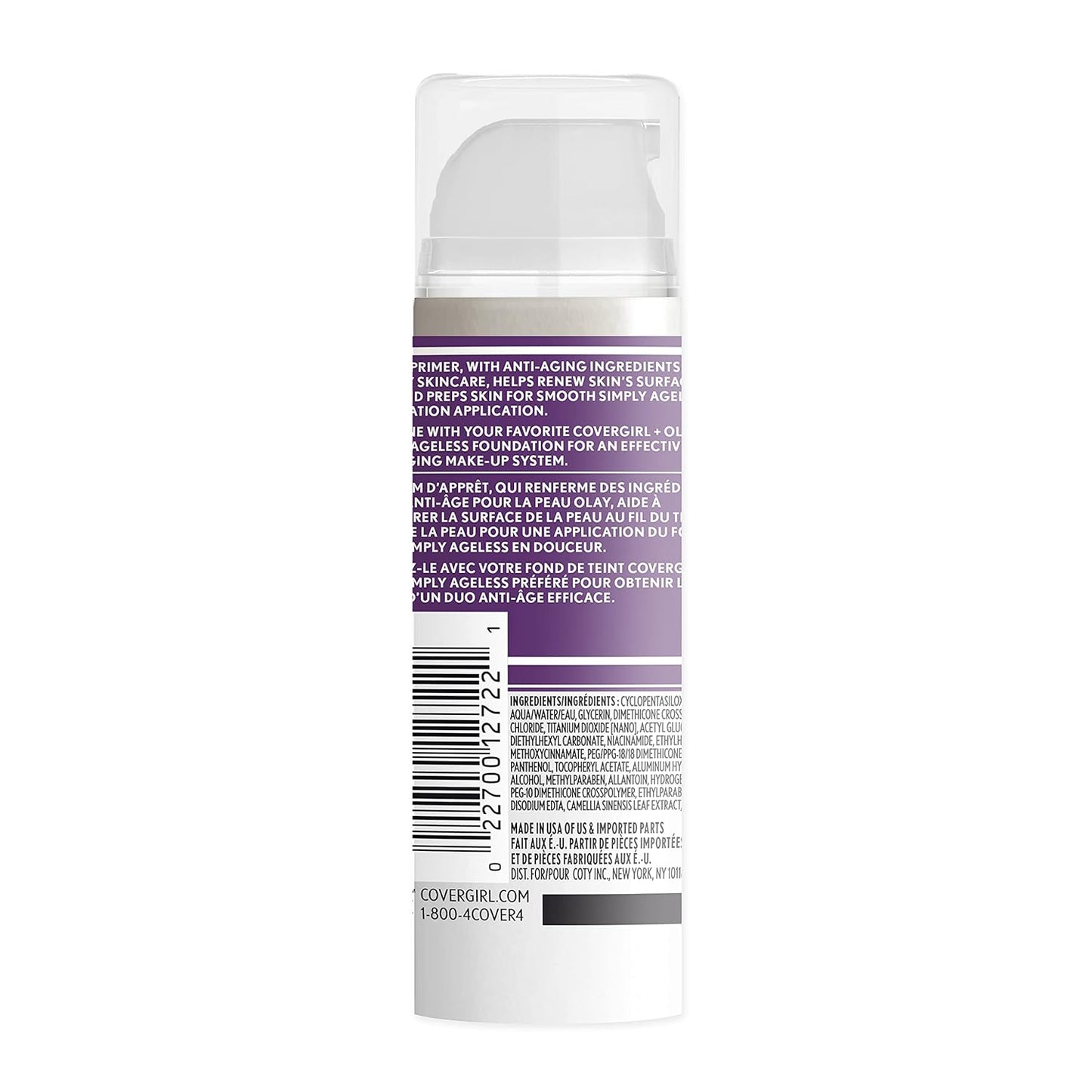 Covergirl Simply Ageless Oil Free Make Up Primer, Pack of 2