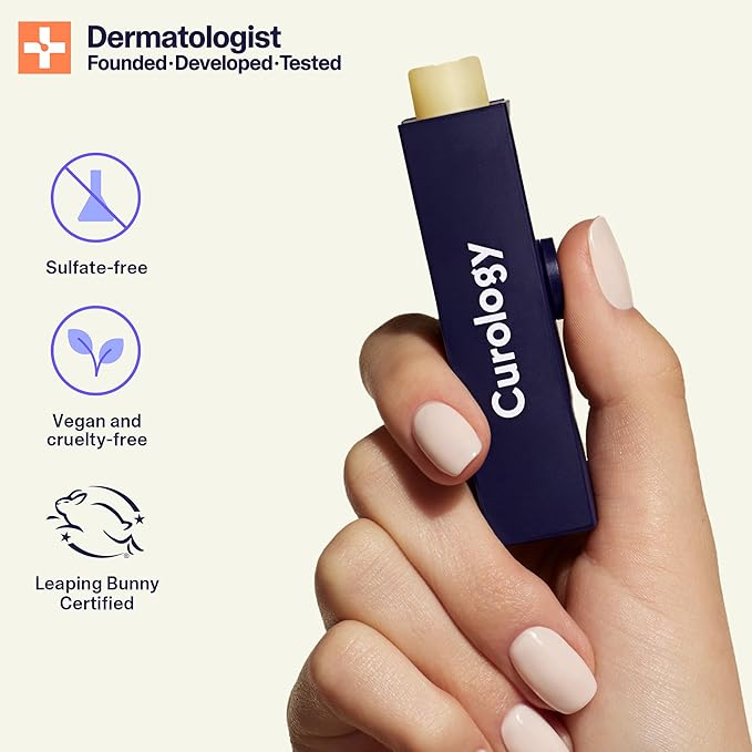 Curology Lip Balm, Nourishing Hydration for Dry Chapped Lips, Shea Butter Softens and Smooths, Subtle Passion Fruit