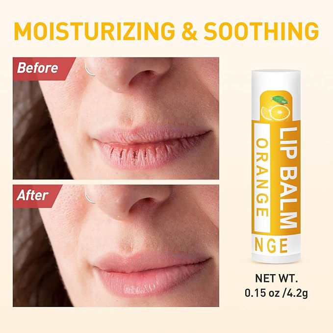 DMSKY 36 Pack Lip Balm, Natural Lip Balm Bulk with Vitamin E and Coconut Oil, Lip Care Product, Moisturizing Soothing Chapped Lips