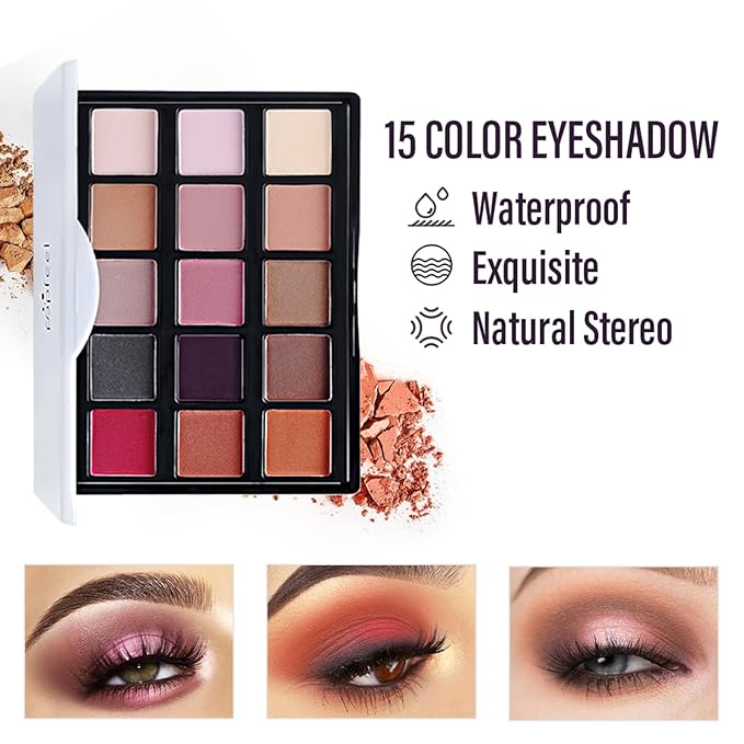 All In One Makeup set, Cosmetic, Makeup kits for teenagers 14-16, Makeup kit for women full kit, Include Eyeshadow Palette Lipstick Eyebrow Pencil Brush(14pcs)