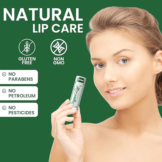 Organic Lip Balm, Spearmint Flavor, Ultra Hydrating Lip Moisturizer for Cracked or Dry Lips, Infused With Organic Sea Buckthorn, Oval Shaped Tube, USDA Certified Organic, 1 Pack