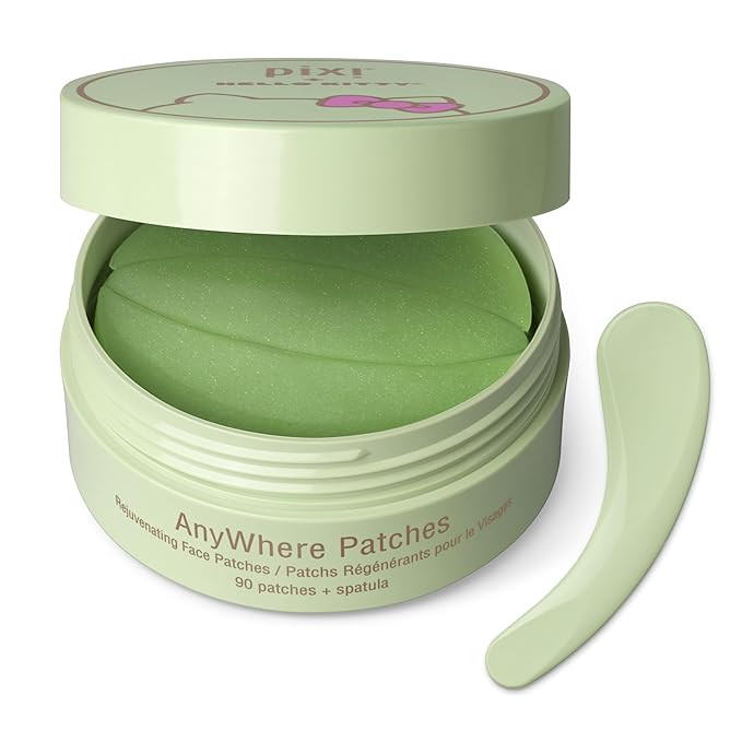 Pixi + Hello Kitty AnyWhere Patches, Multipurpose Hydrogel Under-Eye Patches, Hyaluronic, Caffeine & Retinol Eye Patches For Under Eyes, Revitalize Eye Area, 45 pairs / 90 Patches