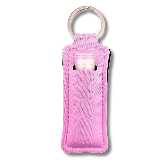 Pink Lemonade Chapstick 3-Pack. Includes Bonus Lip Balm Holder Keychain (Pink). Limited Edition Flavor from the Chapstick I Love Summer Collection, Unique Gift Bundle from Tiny Seed