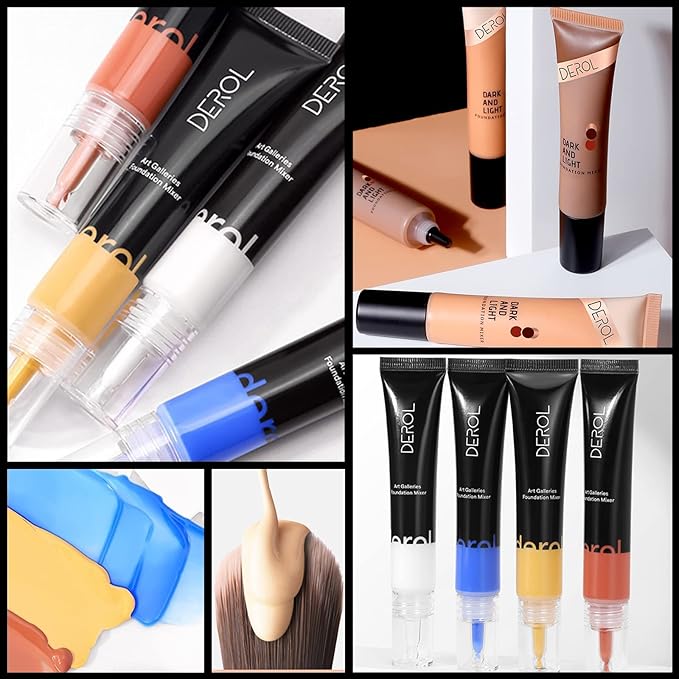 Dark Caramel Foundation Mixing Pigment for Adjusting Shade and Color Corrector, Blends Easily, Dark Caramel Color Corrector for Adjusted to Darken Various Foundation Colors (Dark Caramel)