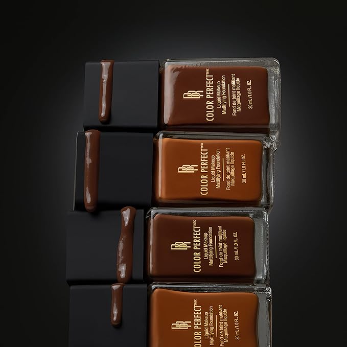 Black Radiance Color Perfect Liquid Full Coverage Foundation Makeup, Mocha Honey, 1 Ounce