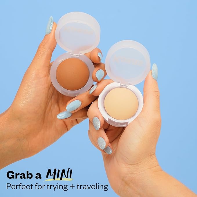 Kosas Mini Cloud Set Face Setting Powder - Smoothing Shine Control, Soft, Sheer Setting Translucent Makeup Finish, Portable & Long-Lasting (Comfy)