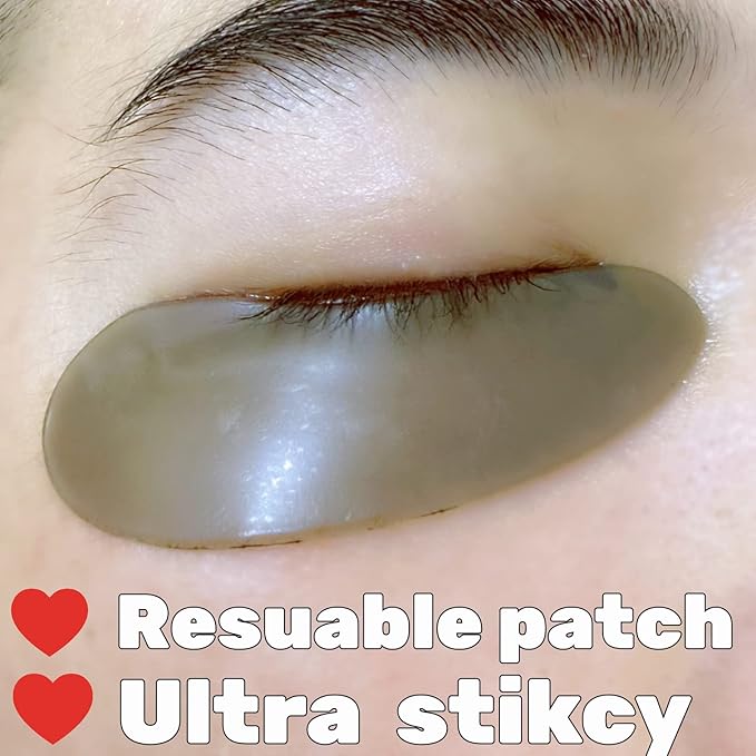Under Eye Patches For Lash Lift Eyelash Extension Durable Gel Eye Pads Separate Upper & Lower Lashes Sticky Gel Eye Patch - Moon Shape Fit Eyelids Eyelash Mask Cover 4 Colors