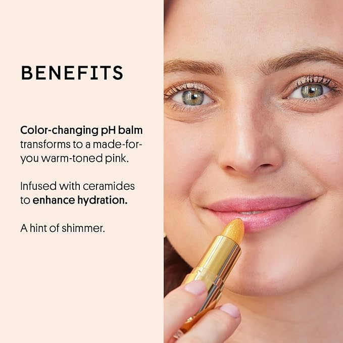 Winky Lux Citrine Balm, pH Lip Balm, Color Changing Lipstick and Tinted Lip Balm, Vegan & Cruelty Free Lip Balm, Hydrate & Plump, Sheer Pink Lipstick, Citrine