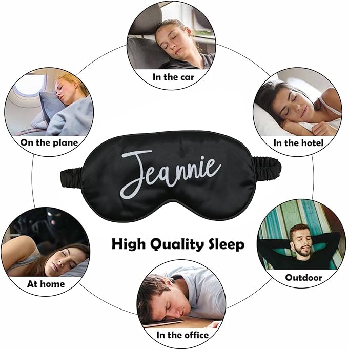 Personalized Sleep Mask for Women and Men with Photos,Text,Logo,Single-Sided Printing,Custom Adjustable Reusable Eye Mask,Mother's Day,Birthdays,Christmas,Valentine's Day Gift Pink