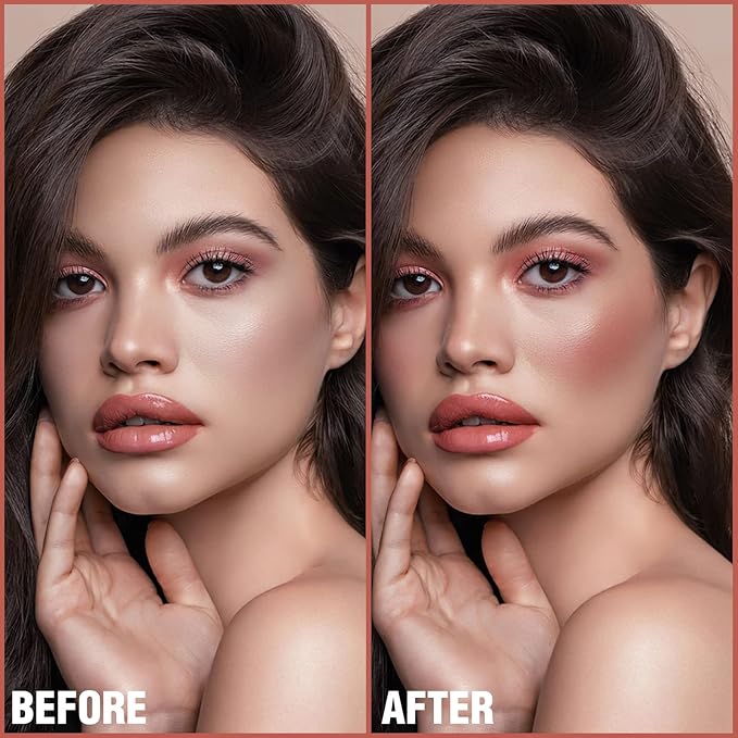 FOCALLURE Cream Blush Makeup,Buildable Blush Stick for Cheeks,Matte and Dewy Finish,Long Wearing,Easy Application,Lightweight Multi Stick,BURNING CLAY