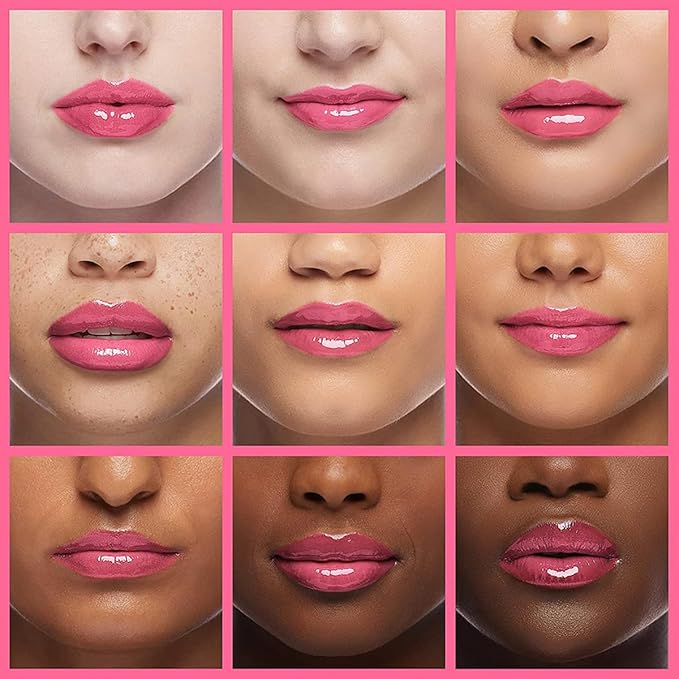 Hydrating Lip Glow Oil, Moisturizing Plumper Lip Gloss, Transparent Plumping Balm, Tinted Balm Care 0.2 OZ - 007 RASPBERRY