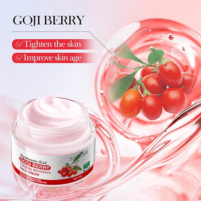 Goji Berry Skincare Sets, 6 In 1 Complete Facial Care Kit Antioxidant, Anti Aging Skin Care Set For Tighten, Lift & Reduce Wrinkles, Goji Berries Face Care Set For Women, Beauty Gift Set For Girls