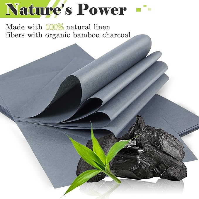 Natural Premium Oil Blotting Paper for Oily Skin with Bamboo Charcoal,26% Larger Oil Blotting Sheets for Face,Makeup Friendly Oil Absorbing Sheets 600 Sheets
