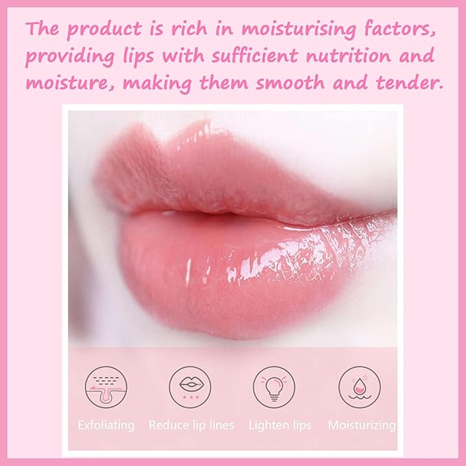 1 PCS Bee Lip Balm Lip Mask Honey Pot, Coconut Moisturizing Sleeping Lip Mask Overnight with Sticks, Lip Balm Honey Pot Lip Balm Hydrating Prevention Dry and Crack Lip Scrubs Exfoliator