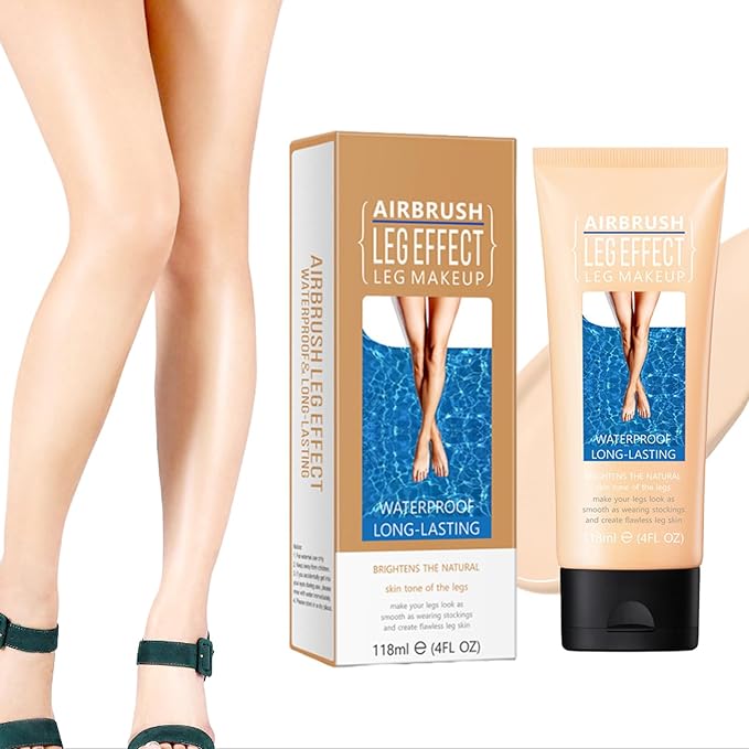 Leg Makeup Waterproof No Transfer, Leg Vein Cover up Makeup for Varicose Veins Waterproof Black Skin, Leg and Body Scar Cover up Makeup for Tattoo Cover Up, Long Lasting Body Foundation (1#, 4oz)