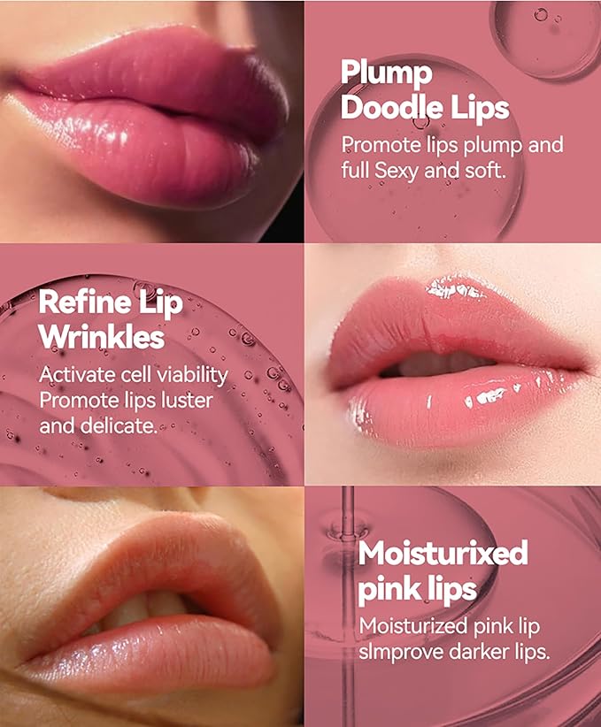 3 Colors Lifter Gloss Set, Spicy Roll On Lip Plumping Booster Lip Gloss Glossy Lipstick, Hydrating, Volumizes, Fuller Lip Glass Mirror Lip Glaze,Plump&Pout Lip Plumper for Women Girls (B)