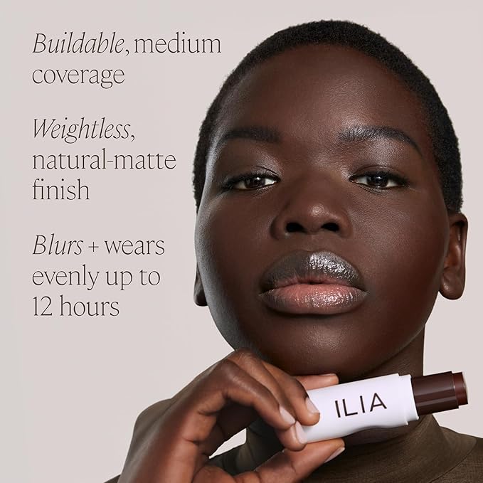 ILIA - Skin Rewind Complexion Stick - Foundation + Concealer + Skincare | Non-Toxic, Vegan, Cruelty-Free, Clean Makeup (16N - Madrone, 0.35 oz | 10 g)