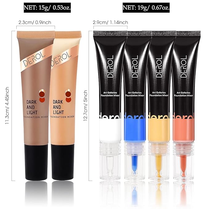 Yellow Foundation Mixing Pigment for Adjusting Shade and Color Corrector, Blends Easily With Foundation, Yellow Color Corrector for Adjusting Foundation from Pink to Yellow (03# Yellow)