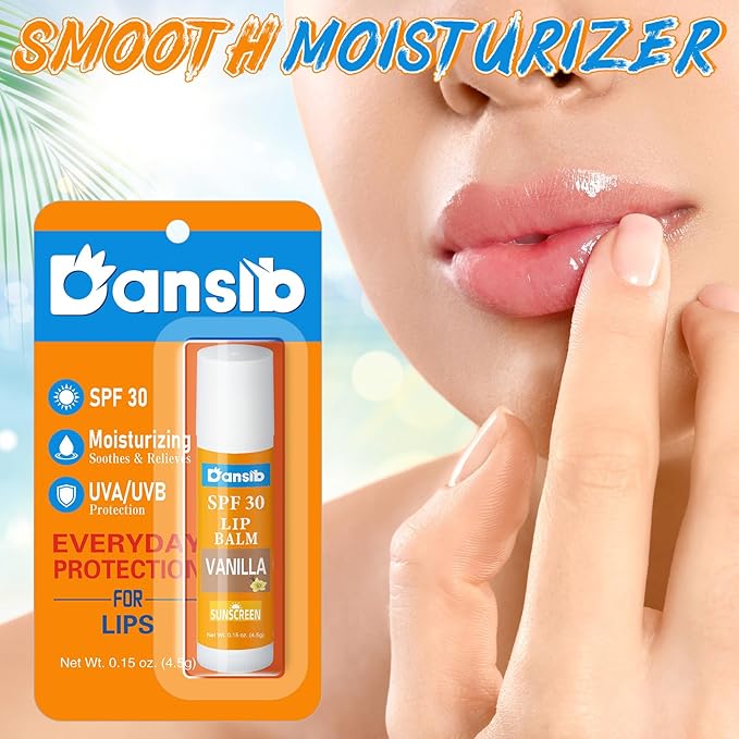 25 Pcs Sunscreen Lip Balms Bulk SPF 30 Lip Balms Stick with Sunscreen Employee Staff Appreciation Gifts Bulk Team Coworkers Christmas Party Gifts for Outdoor Travel Beach