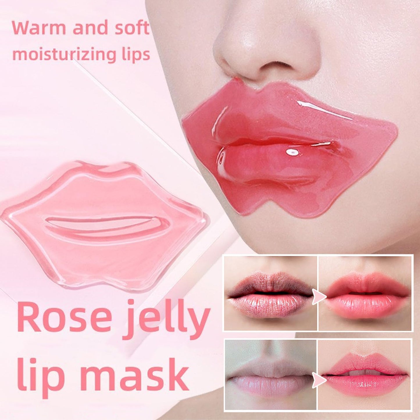 30 Pairs 24K Gold Eye Masks & Lip Masks, Crystal Collagen Gel Under Eye Patches for Puffy Eye, Moisturizing Cooling Skin Care Lip Eye Patches for Puffiness and Dark Circles