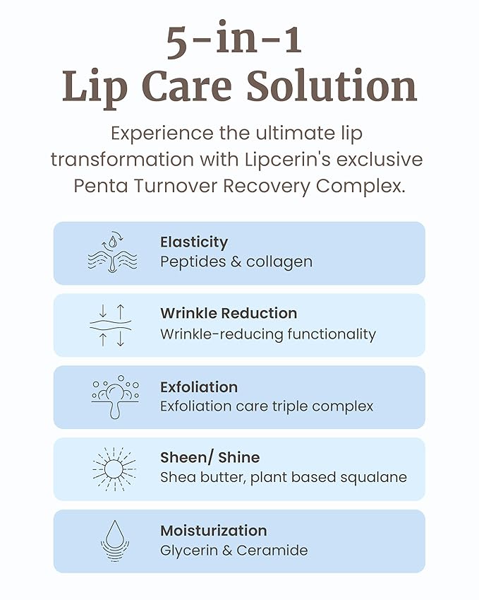 Glint Lipcerin (Icy Blue, 0.5fl oz) - Long Lasting Hydrating lip gloss with Shea Butter for a Natural Looking, Korean Skin care Ideal for Chapped, Dry, Cracked, or Damaged Lips
