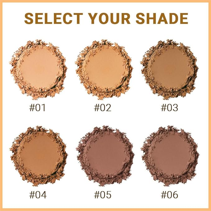 Pressed Matte Face Powder Makeup & Setting Powder for Poreless Wrinkle Blurring Contour Concealer Finishing,Lightweight,High Coverage,Shine Control, N.W 10g (02)