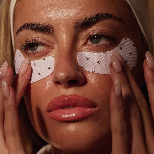 '+ Lux Unfiltered Cooling Under Eye Patches - Anti-Slip Caffeine Infused Korean Eye Mask - Reduces Puffiness, Brightens, & Hydrates Skin - Fragrance Free, Vegan, & Cruelty Free - 10 Count