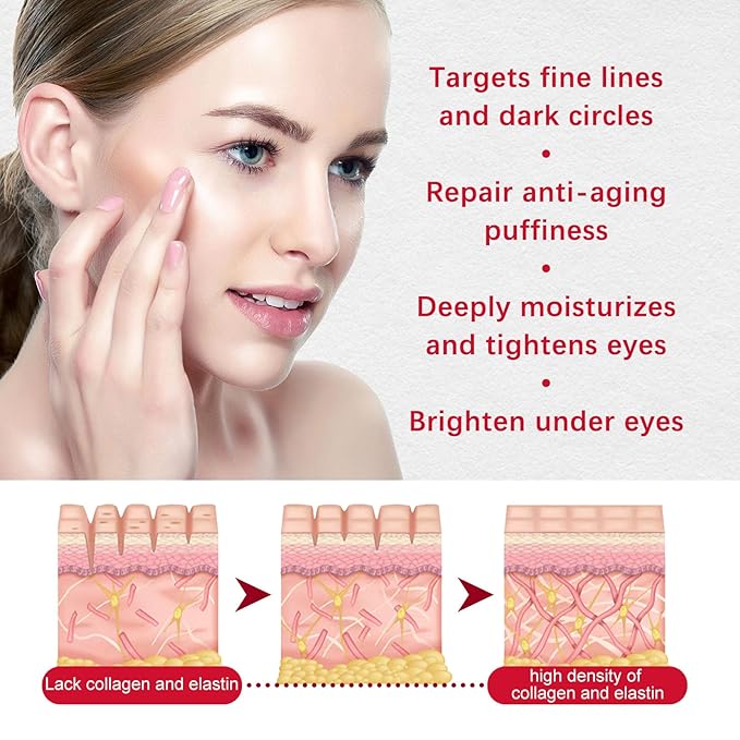 Eye Cream, Retinol Eye Stick, Retinol Eye Cream, Retinol Cream, Retinol Face Cream, Under Eye Cream Anti Aging, Moisturizing Eye Balm Reduces Wrinkles Fine Lines and Dark Circles
