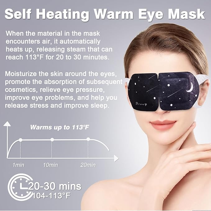 30PCS Steam Eye Mask, Unscented, Travel Bag, Self-Heating Eye Mask, Eye SPA Mask, Relieve Eye Strain Fatique, Dark Circles,Puffiness-Barbie Pink(30pcs)…