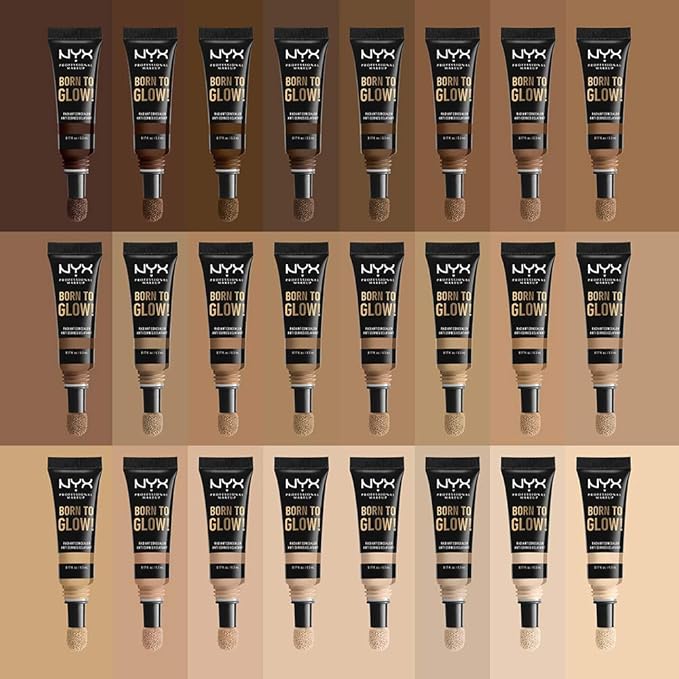 NYX PROFESSIONAL MAKEUP Born To Glow Radiant Concealer, Medium Coverage - Warm Caramel