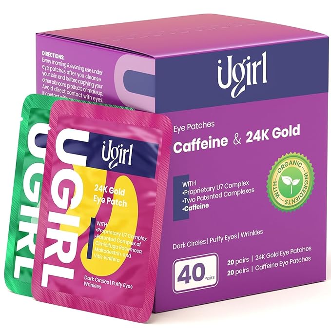 Under Eye Patches for Dark Circles - Deliver a Burst of Hydration - Reduce Under Eye Bags and Smooth Wrinkles - Eye Masks for Puffy Eyes