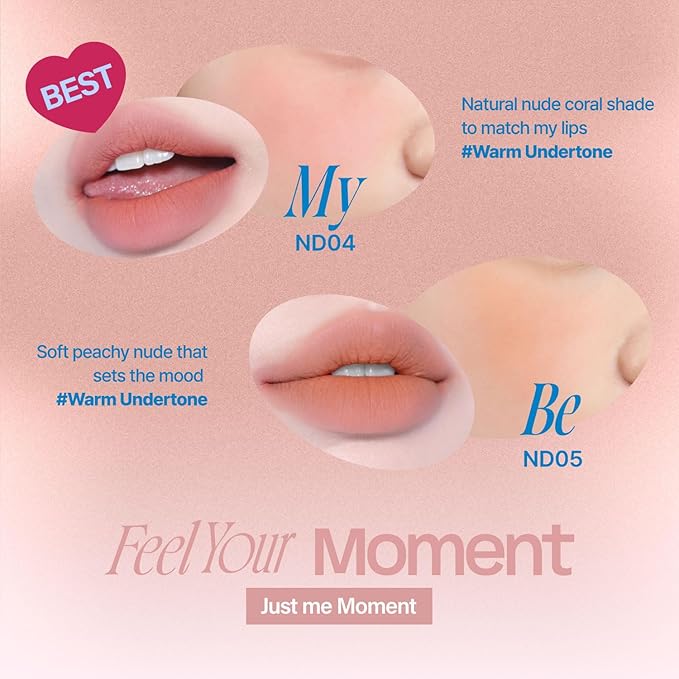 Lip&Cheek Blurry Pudding Pot | Just me Moment - Oh! | Makeup Blush, Buildable Lightweight, Multi-Use Soft Matte Finish | 5g