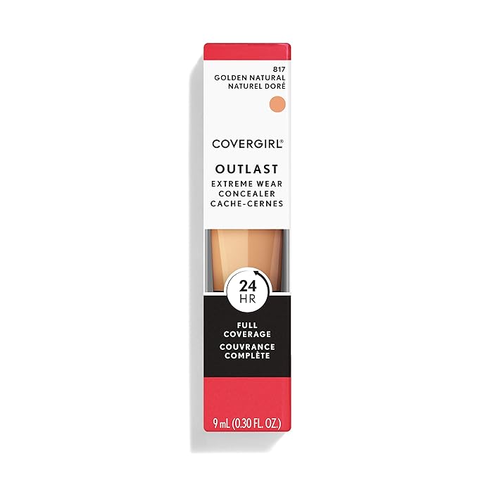 COVERGIRL Outlast Extreme Wear Concealer, Golden Natural 817 (Pack of 2)