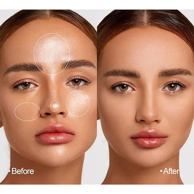Pressed Face Powder Makeup Mineral Foundation Finishing Powder Pressed Finishing and Setting Powder Loose Setting Powder Makeup #08