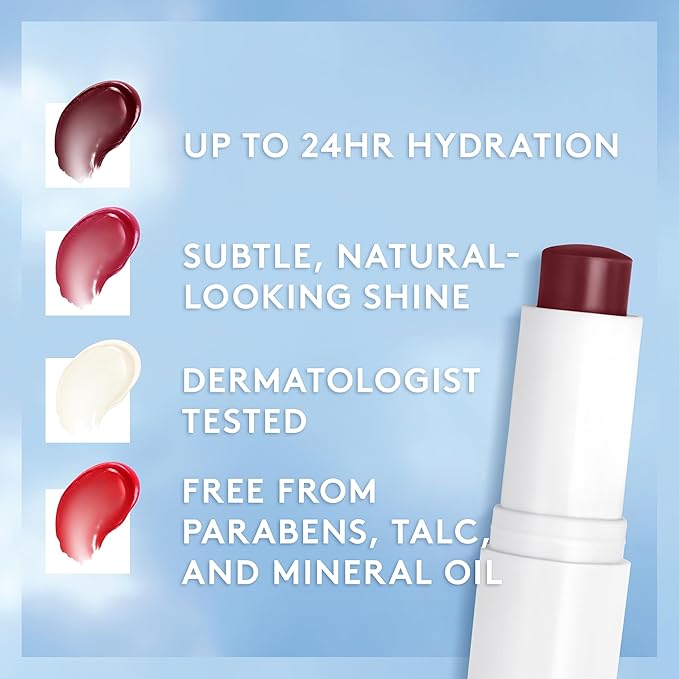 CoverGirl Clean Fresh Tinted Lip Balm, Vegan Formula, Hydrating, Natural Finish, Cruelty Free, Life is Pink, 1 Count