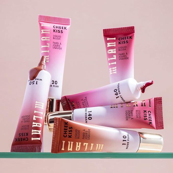 Milani Cheek Kiss Liquid Blush Makeup - Blendable & Buildable, Lightweight Cheek Color (Pink Flirt)
