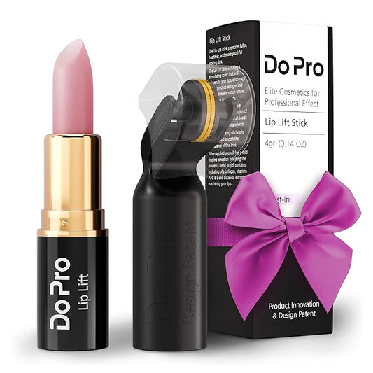 Intensive Boosting Lipgloss - Plumper Stick with Anti-Aging Stimulating Roller, Plumping Lip Stick with Hyaluronic Acid, Collagen, Vitamin C & E - Volumizing & Hydrating Lip Plumping Serum - 5ml