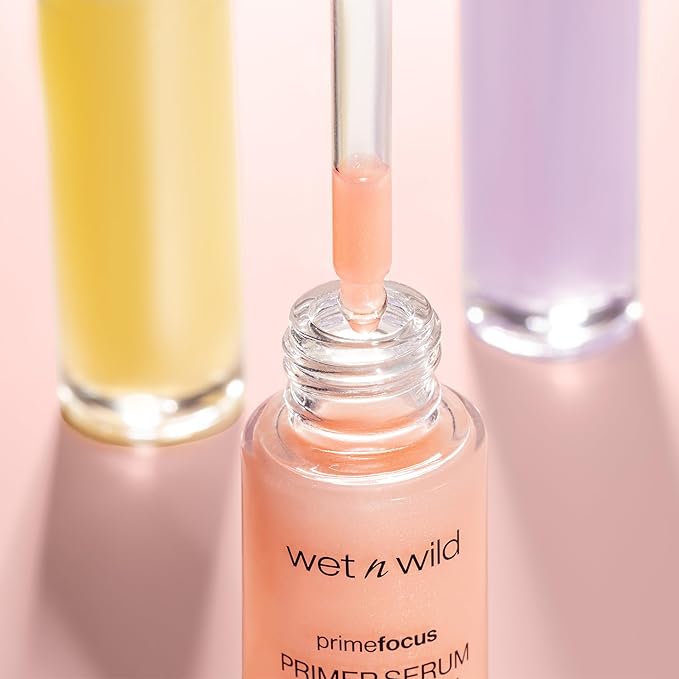 wet n wild Prime Focus Primer Serum for Face, Hydrating for Dry Skin, Makeup Primer Serum