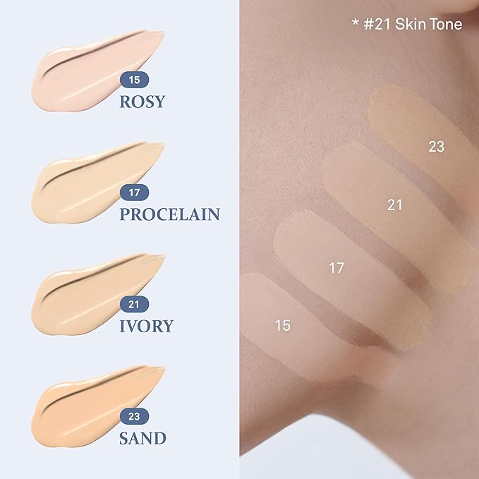 HINCE SECOND SKIN MESH MATTE CUSHION (PORCELAIN, 17)