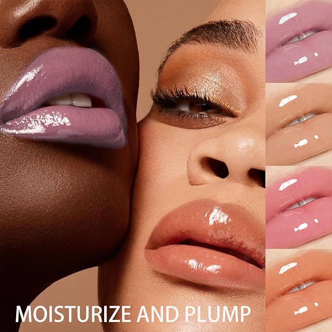 4 Colors Hydrating Jelly Lip Balm,Instantly Hydrate Lips Tinted Moisturizing Lip Balm For Dry Lips,Conditioning & Nourishing Lip Care Lip Moisturizer Fruit Lip Oil Jelly Lipstick (Green apple)