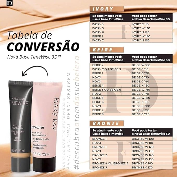 Timewise® 3D Mary kay Matte Liquid Base - 30ml (Beige N210)